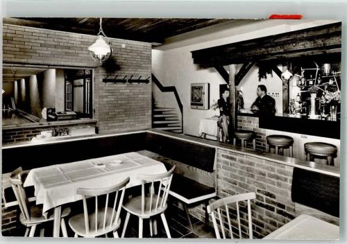 Gerlingen Hotel Gasthaus Schillerhöhe Pilsbar Kegelbahn Foto AK Karte beschnitten