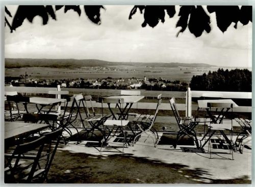 Lutzingen Goldberg Alm Terrassenausblick Donautal Pension