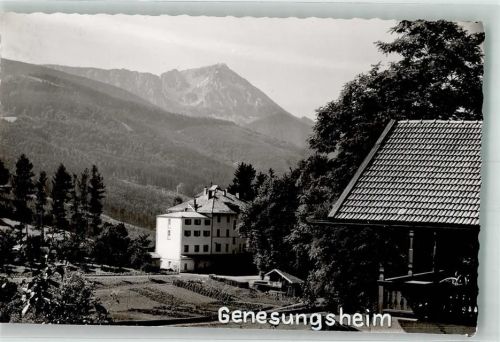Alzing Kurheim Genesungsheim mit Hochgern Foto Original aus Archiv eines Ansichtskartenverlags Ort handschriftlich
