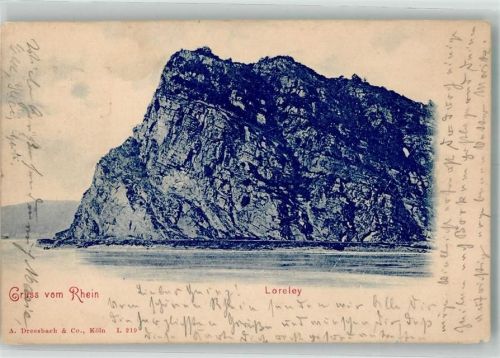 Loreley 1899 Der Loreley-Felsen