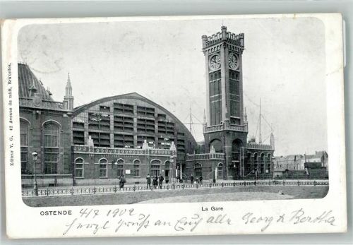 Ostende 1902 Bahnhof