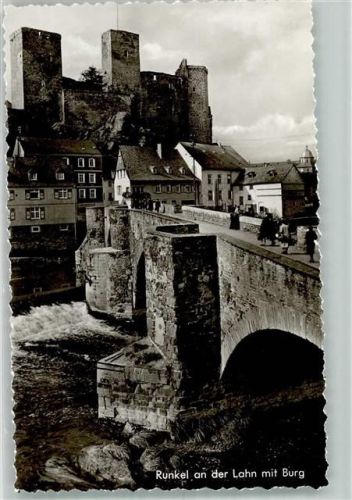 Runkel Lahnbrücke mit Burg Runkel