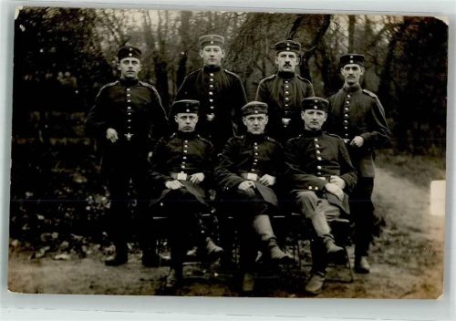 Grätz 1914 Uniform WK I Gruppenfoto Ort handschriftlich