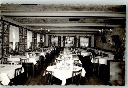 Walporzheim Gasthaus zum Sänger an der Ahr gedeckter Tisch Ort handschriftlich Foto Original aus Archiv eines Ansichtskartenverlags