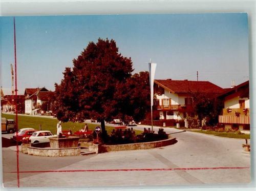 Anger Dorfplatz Auto Ort handschriftlich Foto Original aus Archiv eines Ansichtskartenverlags