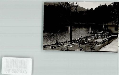 Höglwörth Schwimmbad Ort handschriftlich Foto Original aus Archiv eines Ansichtskartenverlags
