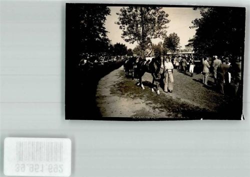 Iffezheim Führring der Galopprennbahn Foto Original aus Archiv eines Ansichtskartenverlags Ort handschriftlich