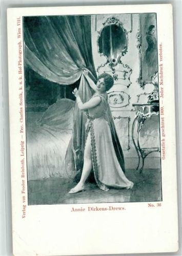 1899 Portrait der Operettensängerin Annie Dirkens-Drews Fotograf Charles Scolik