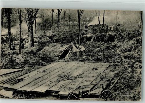 1916 Erdhöhlen an der Aisne Verlag Schaar & Dathe Nr. 484 Feldpost WK I Dresden