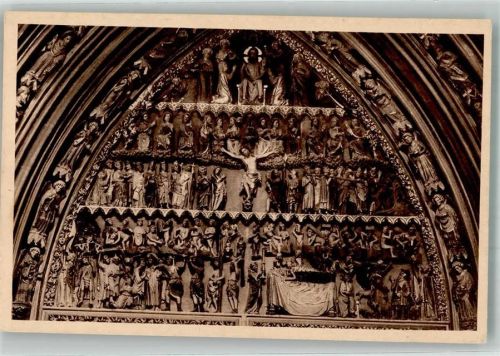 Freiburg Das Münster Hauptportal Das Tympanon Nr. 29