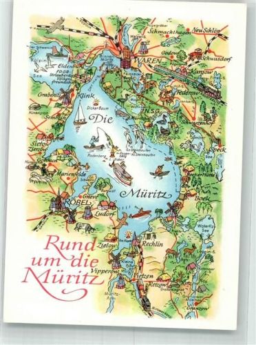 Waren Landkarte Müritz