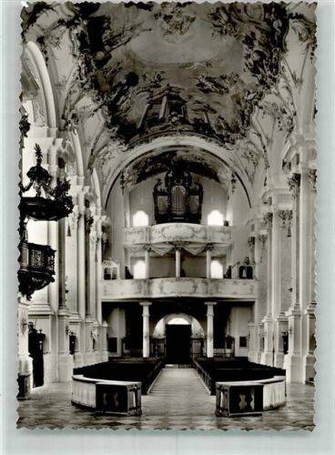 Altenmarkt Inneres der Stiftskirche Baumburg St. Margareta Mittelschiff Kirchenorgel