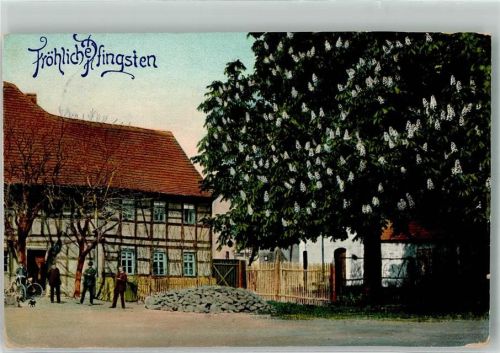 Hechingen 1911 Ort lt. Stempel Fröhliche Pfingsten