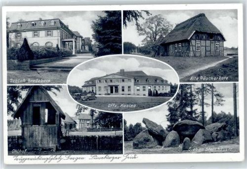 Bergen Truppenübungsplatz, Schloß Bredebeck, Alte Räucherkate, Offizier-Kasino, Sieben Steinhäuser, Ohlhof