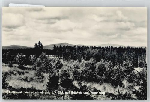 Benneckenstein Blick auf den Brocken und den Wurmberg, Harz AKU1