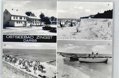 Ostseebad Zingst a Darß FDGB- Erholungsheim Stranddiestel, Dünenhaus am Strand, Strand