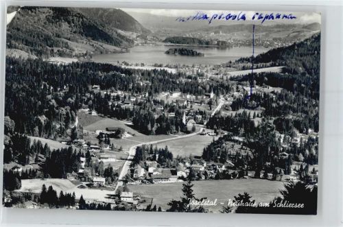 Neuhaus Fliegeraufnahme, Ortsansicht, Schliersee AKU2