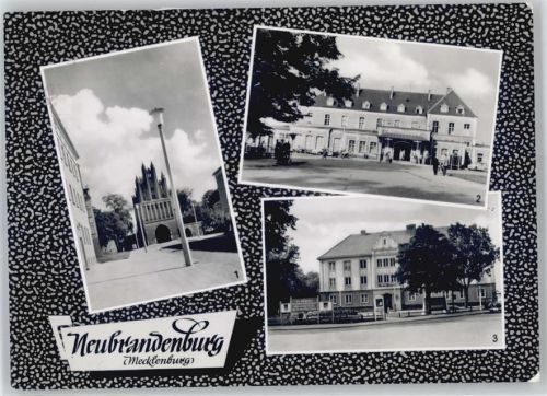 Neubrandenburg Straße der Deutsch-Sowjetischen-Freundschaft, Friedländer Tor, Bahnhof, Haus des Handwerks