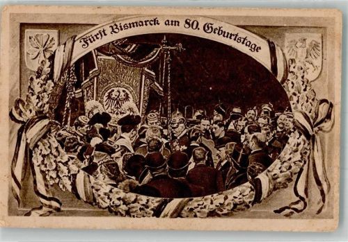 1921 80. Geburtstag Bismarck Karte