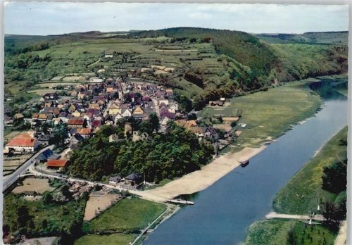 37647 W3453 Polle , Weser - Gesamtansicht