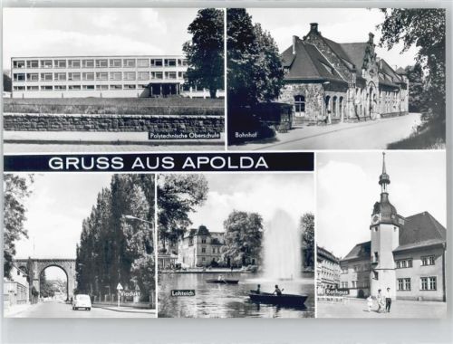 Apolda Bahnhof, Schule, Rathaus