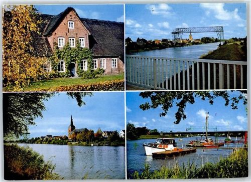 Osten Flusspartie, Teilansicht, Fotoabzug