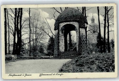 Fürstenau Ehrenmal, Kirche, Landpoststempel