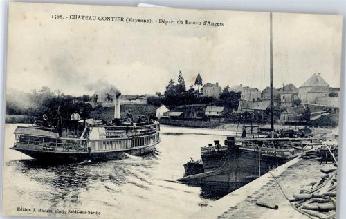 Chateau-Gontier Ortsansicht, Hafen