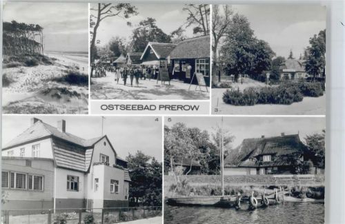 Ostseebad Prerow Weststrand, Cafe Strandeck, Ferienheim Haus Regina, Am Krabbenort