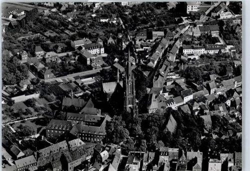 Kevelaer Fliegeraufnahme, Ortsansicht, Gnadenkapelle mit Kerzenkapelle und Basilika, Wallfahrtsort