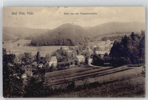Thal Blick von der Tropfsteinhöhle