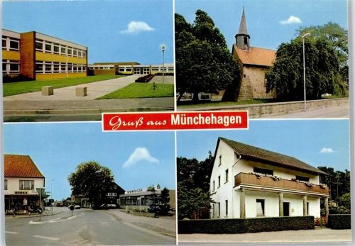 31547 W3076 Münchehagen - EDEKA Markt , Schule