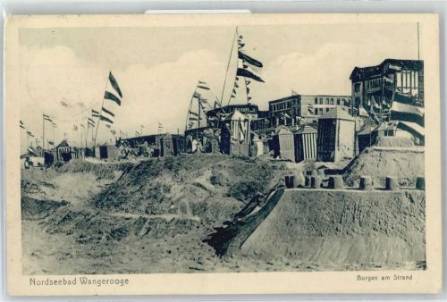 Wangerooge Burgen am Strand