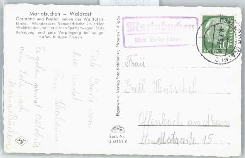 Mariabuchen Landpoststempel