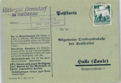 Bennewitz Landpoststempel