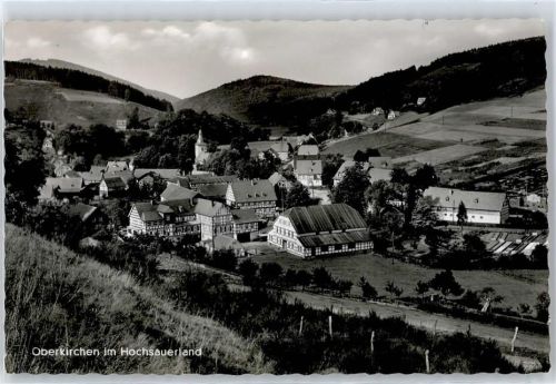 Oberkirchen Kirche, Ortsansicht, Gasthof Schütte, Hochsauerland