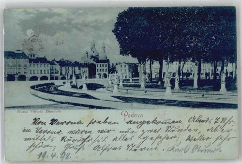 35100 Padova Gebrauchsspuren Piazza Vittorio Emanuele