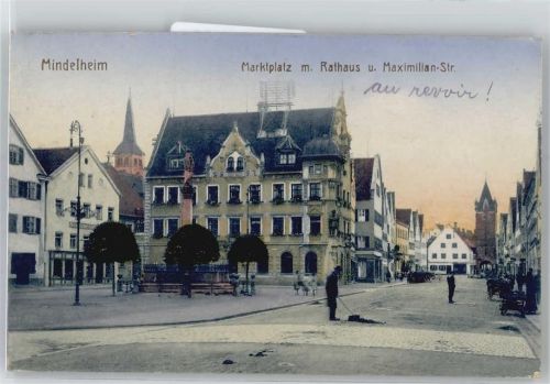 87719 W8948 Mindelheim - Marktplatz, Rathaus, Maximilian-Straße