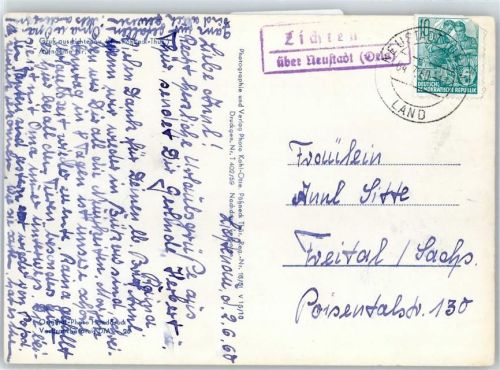 Landpoststempel Lichten