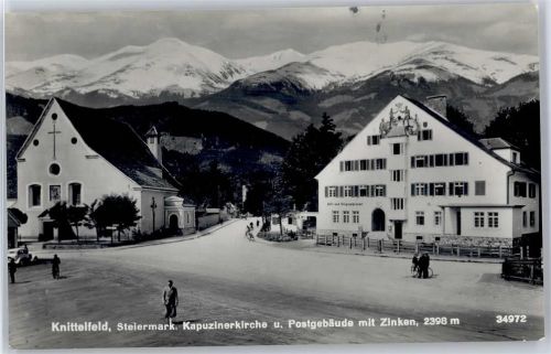 Knittelfeld Kapuzinerkirche, Postgebäude mit Zinken AKU1