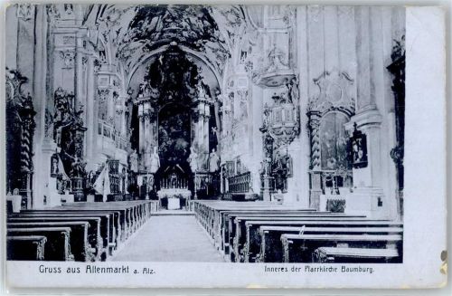 Altenmarkt Inneres der Pfarrkirche Baumburg