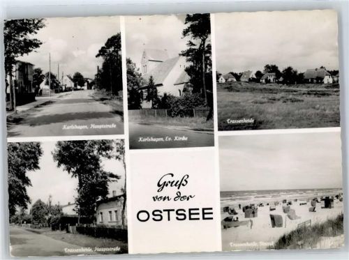 Karlshagen Hauptstraße Kirche Strand Trassenheide, Evangelische Kirche Hauptstraße