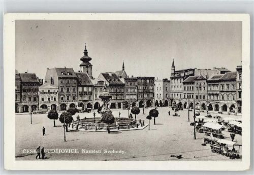 Ceske Budejovice Marktplatz, Brunnen