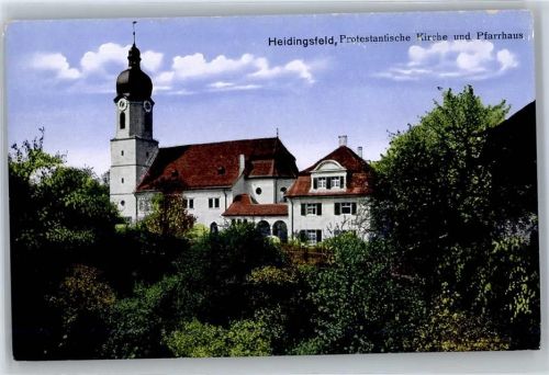 97070 W8700 Heidingsfeld - Protestantische Kirche und Pfarrhaus