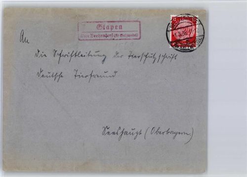 Beetzendorf Landpoststempel Stapen