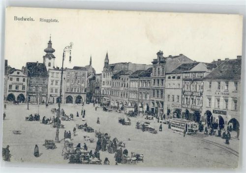 Ceske Budejovice Ringplatz, Straßenbahn