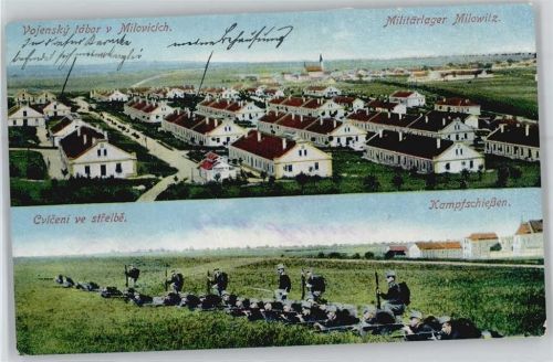 Milovice Kampfschießen, Militärlager