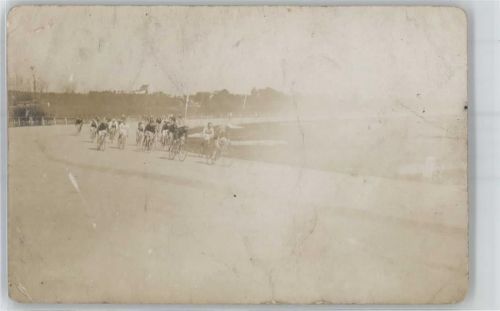 Foto-Karte Radrennen Gebrauchsspuren