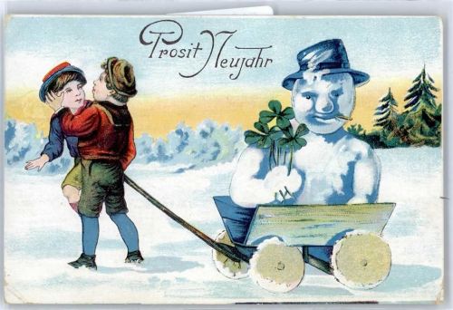 1909 Kleeblatt Neujahr