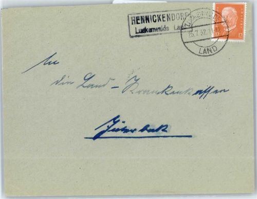Luckenwalde Landpoststempel Hennickendorf